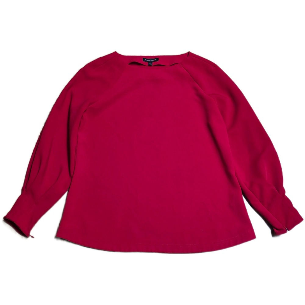 Banana Republic Red Blouse Size Medium